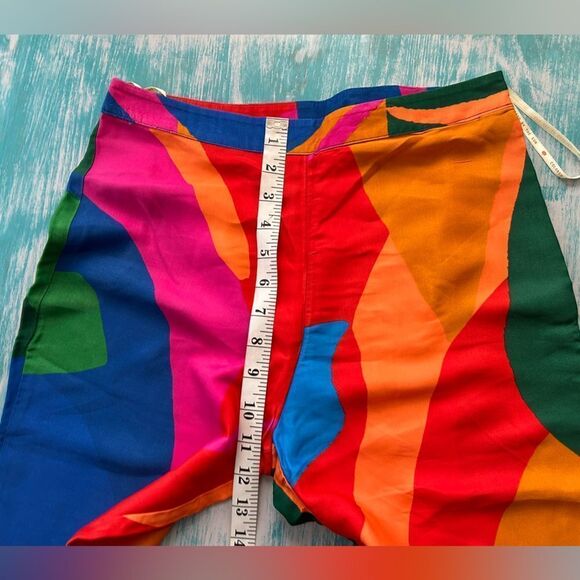 NWT Farm Rio Colorful Leaves Flared Pants - Picture 5 of 10